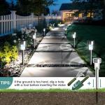 GIGALUMI Waterproof Solar Garden Lights - 12 Pack