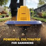 Cordless Electric Tiller for Dewalt 20V Battery