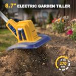 Cordless Electric Tiller for Dewalt 20V Battery