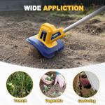 Cordless Electric Tiller for Dewalt 20V Battery