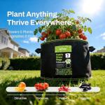 5-Pack Heavy-Duty Nonwoven Grow Bags with Handles