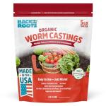 Back to The Roots Organic Worm Castings for Plants, Natural Fertilizer and Soil Enhancer for Gardening, Made in The USA, 5lb