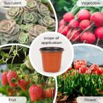 Hemikaki 300 Pack 4 Inch Plastic Nursery Pots for Plants, Small Seedling Pots Succulent Pots Flower Pots with Drainage Holes, Come with 300pcs Plant Labels