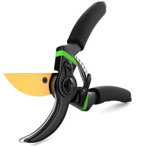Titanium Bypass Pruning Shears - Heavy Duty Garden Tool