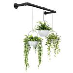 Bamworld Hanging Planters for Indoor Plants Plant Hanger Indoor Hanging Plants Rod 36.2in Window Plant Shelves Metal Rod Pot/Chain/Plant Not Included