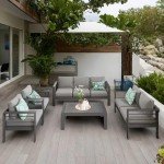 Modern 5-Piece Aluminum Outdoor Conversation Set