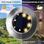 Rayolon Waterproof Solar Garden Ground Lights (12 Pack)
