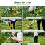 Walensee Weed Puller, Stand Up Weeder Hand Tool, Long Handle Garden Weeding tool with 3 Claws, Hand Weed Hound Weed Puller for Dandelion, Standup Weed Root Pulling Tool and Picker, Grabber (1 pack)