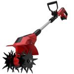 Brushless Tiller Cultivator Compatible with Milwaukee 18V Battery(Tool Only), 8.9In Tilling Width and 7.1In Depth Cordless Electric Garden Tiller, Battery Powered Rototiller for Lawn/Gardening