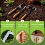 3 Pack Hand Weeder Tool, Manual Weeding Trowel, Crevice Weeder, Stainless Steel Crack Digger, Paver Moss Removal, L-Shaped Gardening Crack Sickle for Lawn Edging and Driveway Maintenance