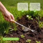 3 Pack Hand Weeder Tool, Manual Weeding Trowel, Crevice Weeder, Stainless Steel Crack Digger, Paver Moss Removal, L-Shaped Gardening Crack Sickle for Lawn Edging and Driveway Maintenance