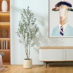 6Ft Artificial Olive Tree for Home Decor