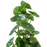 MyGift Set of 3 Fake Plants, Small Artificial Potted Plants Indoor in Clear Glass Pot, 9.5 Inch Faux Plant for Home Decor