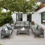 Modern 5-Piece Aluminum Outdoor Conversation Set