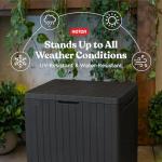 Keter 30 Gallon Outdoor Storage Box & Side Table