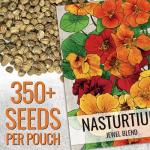 350+ Non-GMO Jewel Mixture Nasturtium Seeds