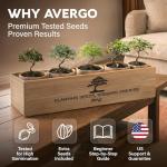 AVERGO Bonsai Tree Kit – Grow 5 Unique Varieties