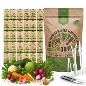 Winter Vegetable Seed Variety Pack - 30 Types