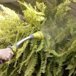 Watering Wand - The Relaxed Gardener 15" Garden Hose Nozzle Sprayer 8 Adjustable Spray Patterns and Thumb Control Shut Off Valve