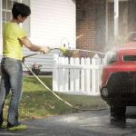 Watering Wand - The Relaxed Gardener 15" Garden Hose Nozzle Sprayer 8 Adjustable Spray Patterns and Thumb Control Shut Off Valve