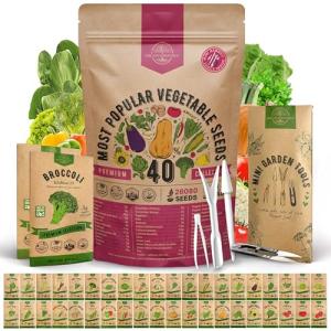 40 Heirloom Vegetable Seed Variety Pack