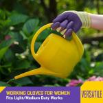 Breathable Gardening Gloves for Women - 2 Pairs
