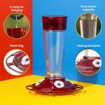 Ruby Hummingbird Feeder with 4 Feeding Stations