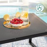 4-Piece Wicker Outdoor Bistro Furniture Set