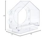 Transparent Acrylic Window Bird Feeder with Strong Suction