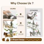 RENMXJ Plant Propagation Station with 3 Bulb Vases