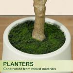 5FT Faux Olive Tree with Gray Planter