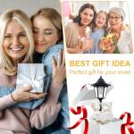 YEPOTUE Garden Boy&Girl Decor Outdoor, Outdoor Statues with Solar Powered Lantern for Outside Patio Yard Backyard Gifts for Mother's Day Birthday Housewarming