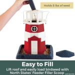 Red and White Lighthouse Birdfeeder by North States