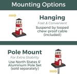 Red and White Lighthouse Birdfeeder by North States