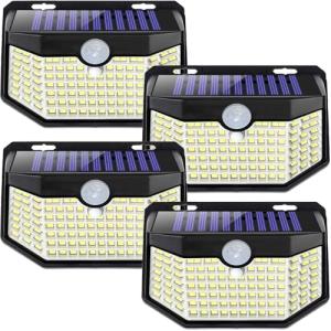 Solar Outdoor Lights with Motion Sensor - 4 Pack