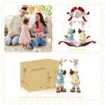 WONDHOME Garden Statues Couple Duck, Funny Cartoon Duck Garden Statues Indoor Outdoor Spring Decorations Cute Ducks Art Décor Goose for Yard Home Garden Patio and Office (2- Pack)