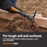 Fiskars Pro IsoCore Mini Mattock with Pick 355mm