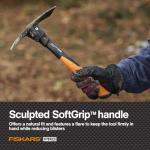Fiskars Pro IsoCore Mini Mattock with Pick 355mm