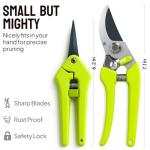 2-Pack Stainless Steel Gardening Scissors, Pruning Shears and Clippers for Gardening