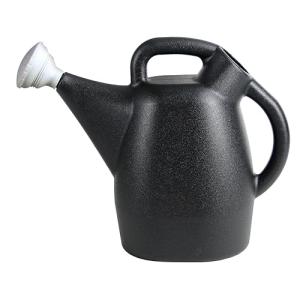 Chapin 47998 Watering Can, 2 Gallon, Indoor and Outdoor Plants, Lawn, Garden, Removable Nozzle, Drip-Free Sprinkler Head, Recycled Plastic, Black