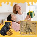 Miggley Cute Bear Solar Garden Decor Statue with LED Light - Adorable Outdoor Decoration for Yard, Lawn, Patio - Great Birthday Housewarming Unique Gift for Women, Mom, Grandma