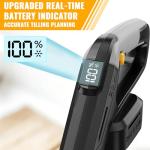 HEINPRO Cordless Tiller Cultivator Compatible with Dewalt 20V MAX Battery, 9In Tilling Width & 7In Depth Electric Tiller for Gardening, 360RPM Rototillers for Garden Cultivator (Tool Only)