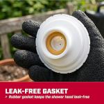 Chapin 47998 Watering Can, 2 Gallon, Indoor and Outdoor Plants, Lawn, Garden, Removable Nozzle, Drip-Free Sprinkler Head, Recycled Plastic, Black