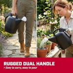 Chapin 47998 Watering Can, 2 Gallon, Indoor and Outdoor Plants, Lawn, Garden, Removable Nozzle, Drip-Free Sprinkler Head, Recycled Plastic, Black