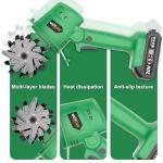 Muylux 20V Cordless Tiller Cultivator for Gardening, Electric Garden Tiller with 2 x 2.0Ah Batteries & Charger, Garden Rototiller for Lawn Gardening Soil Cultivation