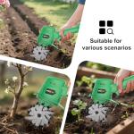 Muylux 20V Cordless Tiller Cultivator for Gardening, Electric Garden Tiller with 2 x 2.0Ah Batteries & Charger, Garden Rototiller for Lawn Gardening Soil Cultivation