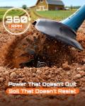 Cordless Tiller Cultivator for Gardening, 20V Electric Garden Rototillers with 2x4.0Ah Batteries, 9In Tilling Width,7In Depth, Adjustable Handle, Battery Powered Small Tiller for Soil/Cultivating/Lawn