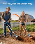 Cordless Tiller Cultivator for Gardening, 20V Electric Garden Rototillers with 2x4.0Ah Batteries, 9In Tilling Width,7In Depth, Adjustable Handle, Battery Powered Small Tiller for Soil/Cultivating/Lawn
