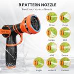 Giraffe Tools CW20 Retractable Garden Hose Reel 5/8" x 60 ft Heavy Duty Water Hose Reel, Swivel Bracket, Any Length Lock, Light Grey