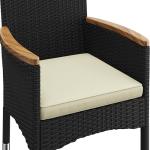 Yaheetech 5 Piece Patio Conversation Set, Outdoor Wicker Bistro Furniture, PE Wicker Outdoor Rattan Chairs Set with Coffee Table for Porch, Poolside, Lawn, Garden, Balcony